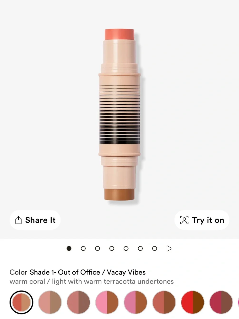 DIBS BLUSH & BRONZER STICK - OUT OF OFFICE / VACAY VIBES